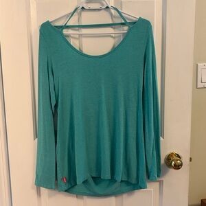 Teal Long Sleeve Women's Top